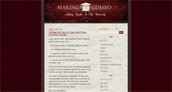Desktop Screenshot of makinggumbo.com