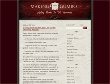 Tablet Screenshot of makinggumbo.com